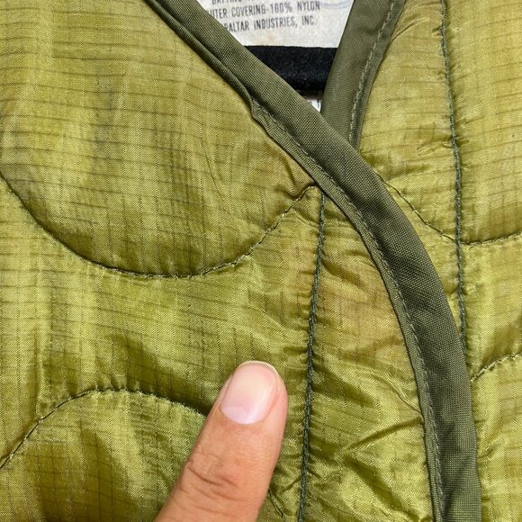 M-65 Field Jacket Liner Mens S Army Green Cold Weather Gibraltar DLA100 - Picture 7 of 13